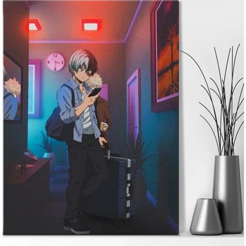 Home Decoration Wall Art Canvas My Hero Academia Anime Paintings Pictures Hd Prints Modern Poster Bedroom Modular No Framework