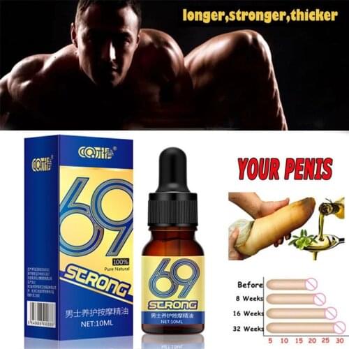 Penis Thickening Growth Essential Oil for Man Cock Erection Enhance Health Care Penile Growth Bigger Enlarger Body Massage Oil
