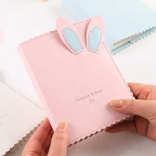 For Fujifilm Instax Mini 11 9 8 7s LiPlay Link Film Paper Card Rabbit 64 Pockets Instax Mini Photo Album Book with Bunny Ear
