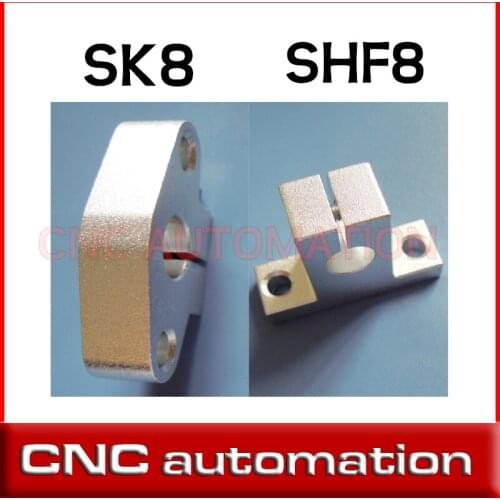 50pcs SK8 8mm Shaft Support CNC Router SH8A stand SHF8 Horizontal