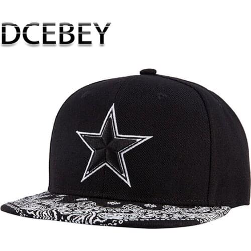 Star Embroidery Hip Hop Caps Cotton Snapback Baseball Cap for Men Women Casual Caps Women Hat for Girls Male Hip Hop Caps
