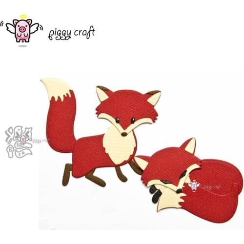 Piggy Craft metal cutting dies cut die mold Fox decoration Scrapbook paper craft knife mould blade punch stencils dies