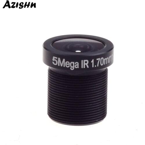 Wholesale CCTV lens 5MP 1.7mm 1/3 Wide Range lens 170 degrees M12*0.5 for IR CCTV Camera