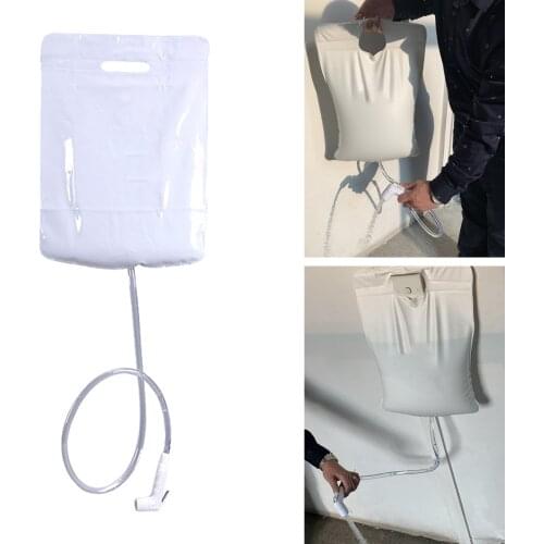 10L Water Bags Outdoor Camping Shower Bags Portable Folding Hiking Climbing Bath Equipment Switchable Shower Head and Hose