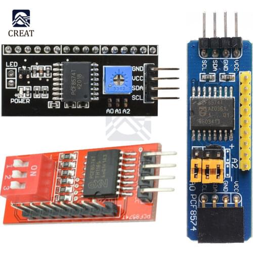PCF8574T PCF8574 IIC/I2C / Interface LCD 1602 2004 LCD Adapter Plate Converter Module For Arduino