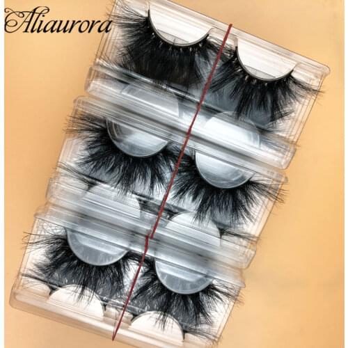 Makeup Eyelashes Wholesale 3D Mink Lashes Fluffy Soft False Eyelashes Reusable Eyelash Extension Long Natural 25mm Mink Eyelash