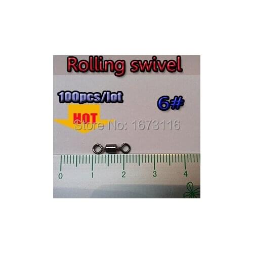 Fishing swivel rolling swivels Connector size 6# quantily 200pcs/lot