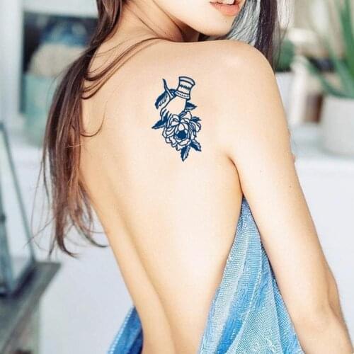 Fashion Men Women Unisex Herbal Extracts Juice Waterproof Temporary Transfer Tattoo Sticker for Party