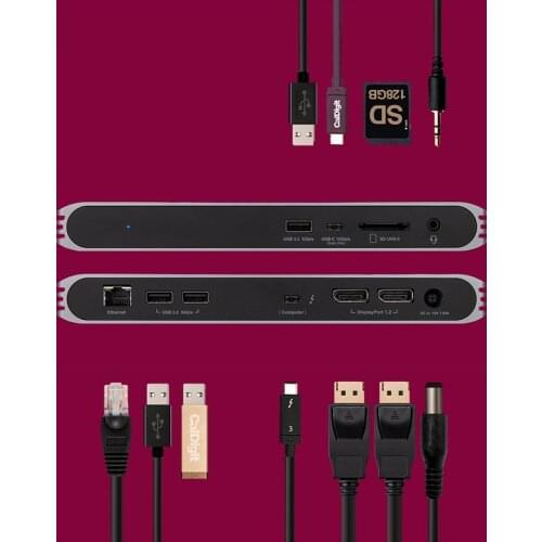 Thunderbolt EGPU CalDigit Thunderbolt 3 Docking Station TypeC Docking Station Thunderbolt3 Hub Dual Display Expansion Box EGPU