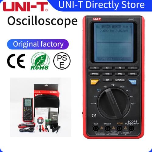 UNI-T UT81C / UT81B Handheld Digital Oscilloscope Multimeter AC DC Resistance Frequency Meter USB Interface PC Software