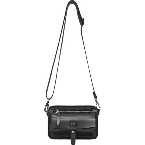 Vintage Women Casual Genuine Leather Shoulder Bags Lady Crossbody Commuting Female Multi-Purpose Messenger Bag Small Square Bag