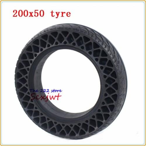 New Upgrade 200x50 Explosion-proof Electric Scooter Wheel tyres 8 inch mini Motorcycle Bee Hive Holes Solid Tires 200*50 tyre