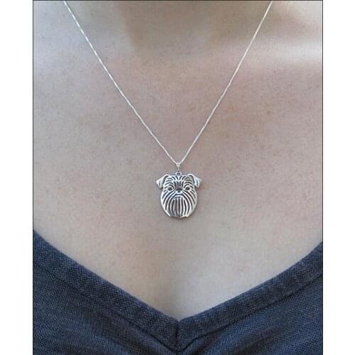 Hollow Pet Brussels Griffon (rough coat) Necklace for women cute beautiful gift christmas
