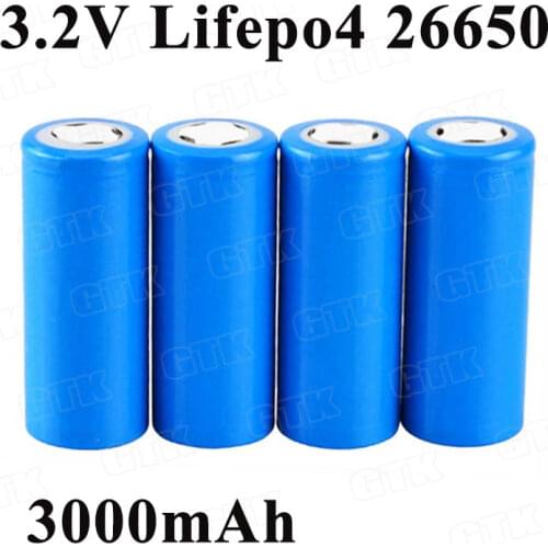 10pcs 3.2v 3Ah lifepo4 cell 26650 battery 3000mah lifepo4 battery for power tool electric toy Electric wheelchair Solar panel