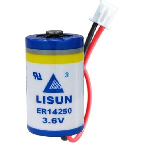 10PCS ER14250 lithium battery 3.6V 1 / 2AA with plug 14250