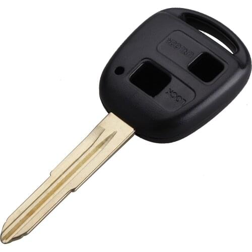2 Buttons Auto Car Keyless Entry Remote Key Shell Case For Toyota Yaris Avalon Camry RAV4 Corolla Echo Uncut Blade Replacement