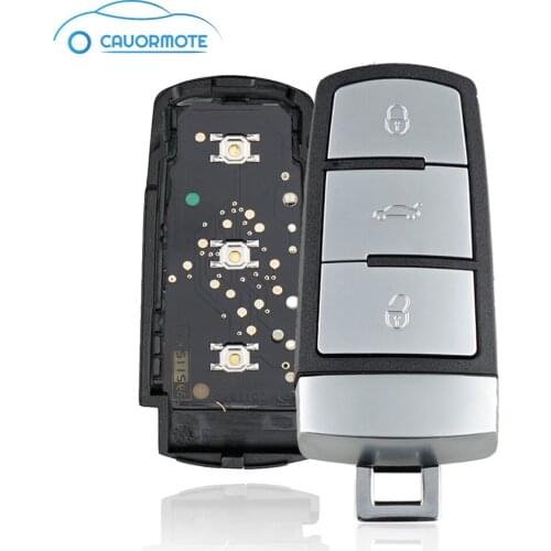 3 Buttons Remote Key for Volkswagen Passat Magotan 434MHZ ID48 Chip Remote Control Car Key Fob Locking Unlock Trunk Smart Key