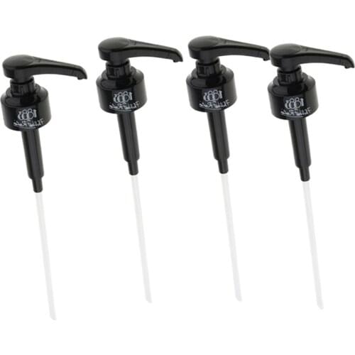 4 Pcs Coffee 1 Liter Dispenser Syrup Pump Black Liquid Dispenser for Monin Syrup 10Ml Juice Bottle Dispenser Pump