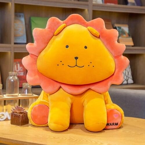 40cm Cute Hot Sunflower Plush Lion Toys Stuffed Baby Doll Soft Forest Animal Toys for Children Huggable Pillow Gift for Kids