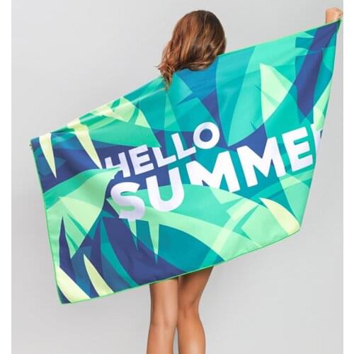 Quick Drying Beach Bath Towel 3d Printed Microfiber Shower Towel Summer Swimming Blanket Cover Superfine Fiber Custom 150x180cm