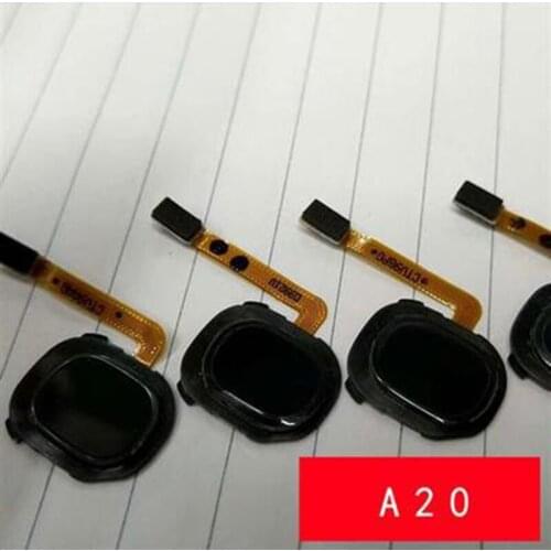 Fingerprint Sensor For Samsung Galaxy A20 A205F Home Button Flex Cable Touch Repair Parts