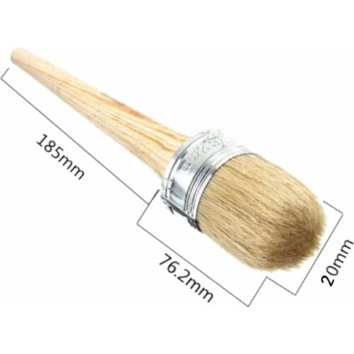 Wooden Stencil Brush Hog Bristle Brushes Handle Round Acrylic Watercolor Oil Painting Brushes Drop ship