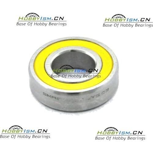 10x26 x8 mm Hybrid Ceramic Yellow BIKE BEARING S6000 ABEC-5 NYLON CAGE