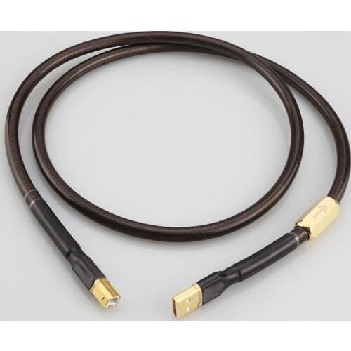 A56 Silver Plated 7N OFC USB Cable Digital USB cable Hifi USB Cable High Quality Type A to Type B Hifi Data Cable For DAC