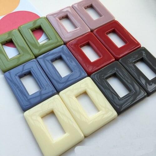 10pcs/lot New Colours Acrylic Connector For DIY Making Necklace Earrings Chains Jewelry Accessories Findings & Component