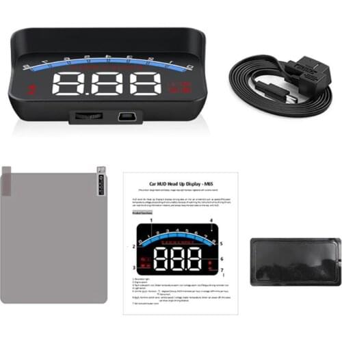 M6s Auto HUD Car Head Up Display Overspeed Warning Windshield Projector Alarm System OBD scanner