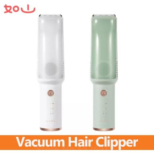 Rushan Electric Vacuum Hair Clipper USB Rechargeable Ceramic Cutter IPX7 Waterproof Baby Hair Trimmer