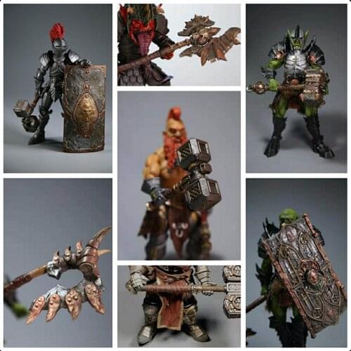 1/12 Scale Soldiers Knights Mythical Legion Shield and Axe Weapon Model Accessories for 6‘’action figure body