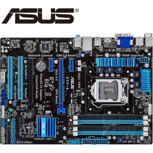 ASUS Z77-A Desktop Motherboard Z77 Socket LGA 1155 i3 i5 i7 DDR3 32G ATX UEFI BIOS Original Used Mainboard On Sale