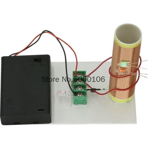 Mini Tesla Coil Wireless Lighting Electronic Production Technology Manual DIY Experimental Model