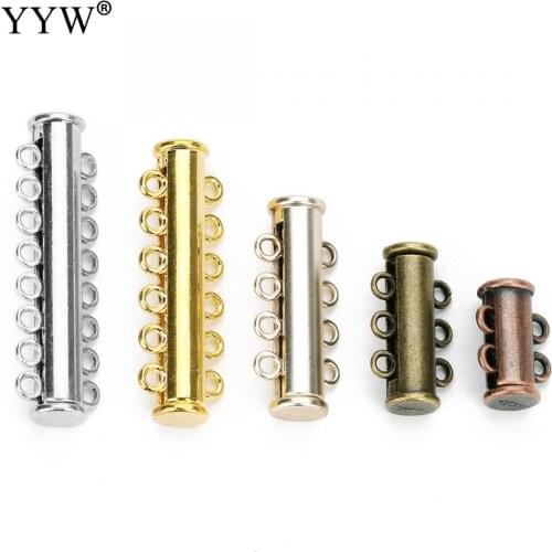 YYW 5pcs/Lot Multi Strand Strong Magnetic Clasps End Lock Clasp Connector DIY Finding For Necklaces Bracelets Jewelry Making