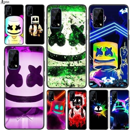 DJ Boy Fashion Cool for OPPO Realme V15 X5 X3 X50 X7 X2 C17 C11 C3 C2 7 7i 6 6S 6i 5 Narzo 20 Pro Black Phone Case