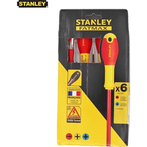 Stanley 6-pcs VDE 1000V authorized professional insulated screwdriver set screwdriver electrician kits electrician tool FatMax