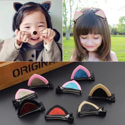 Hair Clip Set Girl Cute Hair Bands Hair Accessories Bow Cat Ear Headwear Hairpins Cartoon Hair Band Hairpin Headdress
