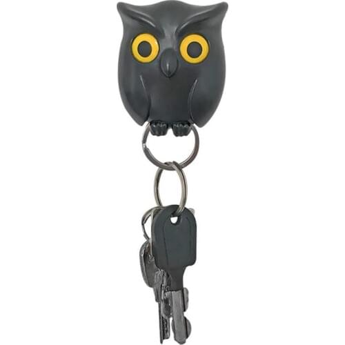 NEW Wall Mounted Night Owl Magnetic Storage Rack Key Holder Innovative Key Hook Keychain Door Hanger Home Goods Home Organizer