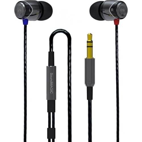 SoundMAGIC E10 Noise Isolating In-Ear Earphones (Black Gunmetal) by SoundMAGIC