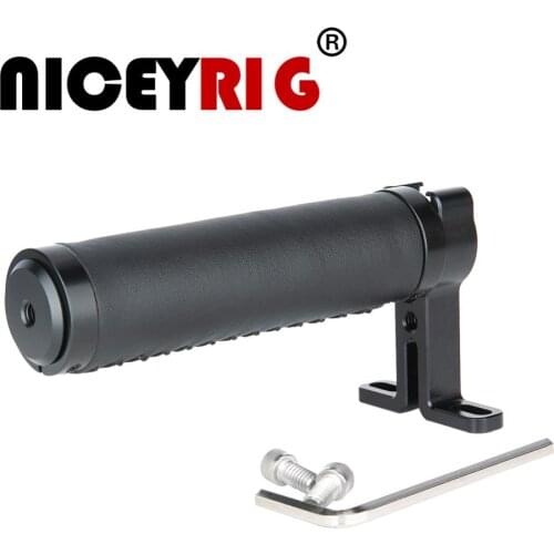 NICEYRIG Camera Handle DSLR Camera Top Handle Camera Stabilizer Handle Grip Leather Cold Shoe 1/4" Screw Cage DSLR Video Rig