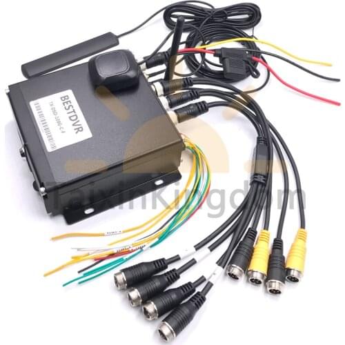 Wholesale 8CH dual SD card car video recorder 3G / 4G GPS remote monitoring positioning mobile DVR with WiFi mapping