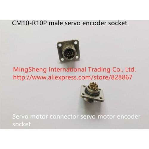 Original new 100% CM10-R10P male servo encoder socket servo motor connector servo motor encoder socket