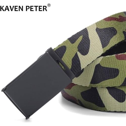 Military Tactical Belts For Men Army Training Nylon Metal Buckle Canvas Waist Belt Outdoor 3.0 CM Webbing Waistband
