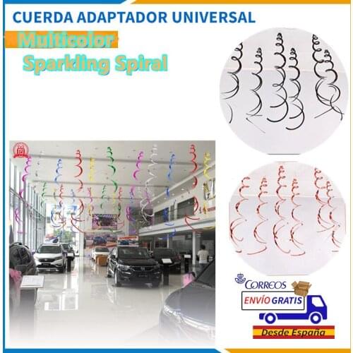Multicolor Sparkling Spiral Wedding Party Suppies Halloween Decoration For Home Ribbon Birthday Celebration Ribbon 1bag=6pc