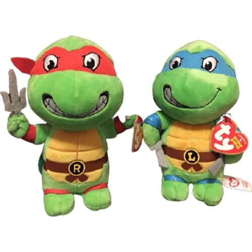 Ty Big Eyes Cute Ragdoll Green Tortoise Plush Toy Collection Turtle series Doll Boy Girl Birthday Gift 15CM