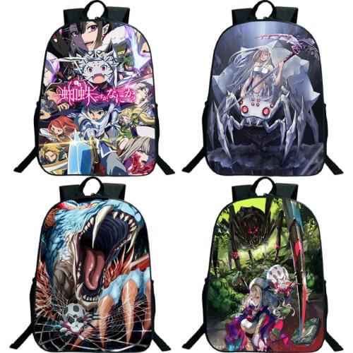High Quality Schoolbag Anime So I'm a Spider, So What? Backpack Students Bookbag Teens Rucksack Girls Boys Knapsack Travel Bags