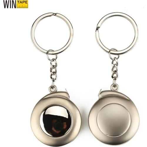 WINTAPE Mini 1M Measuring Tools Stainless Steel Retractable Ruler Tape Measure Keychain Measurement Key Ring Homeworking Tools