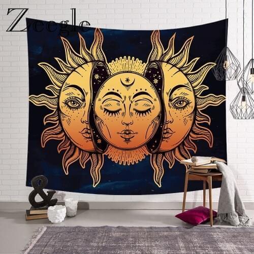 Zeegle Psychedelic Art Carpet for Wall Decor Mandala Wall Hanging Tapestry Bedroom Account Home Decorative Tapestries