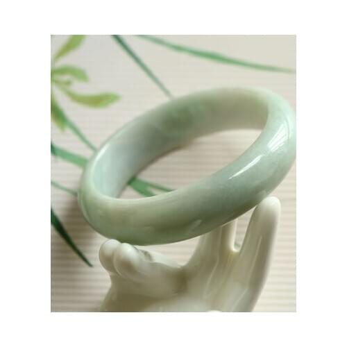 Zheru Jewelry Burma Jade Light Green 54-62mm Bracelet Elegant Princess Jewelry For Mom For Girlfriend